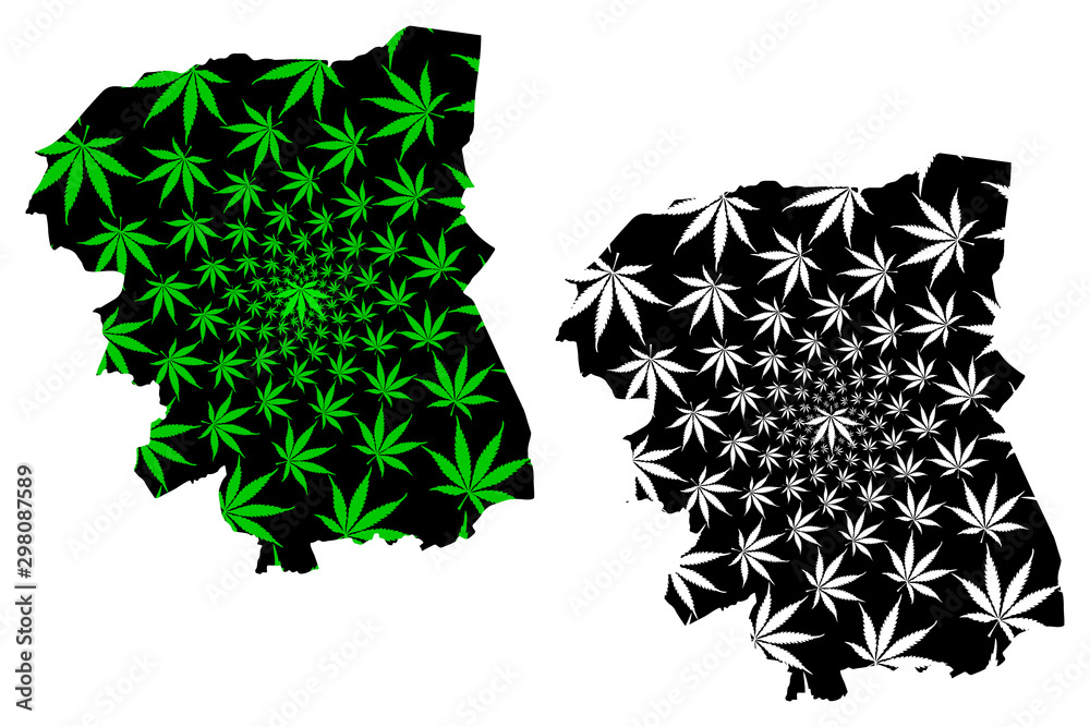 Nakhon Pathom Province Kingdom Of Thailand Siam Provinces Of Thailand Map Is Designed Cannabis Leaf Green And Black Nakhon Pathom Map Made Of Marijuana Marihuana Thc Foliage Stock Vector Adobe Stock