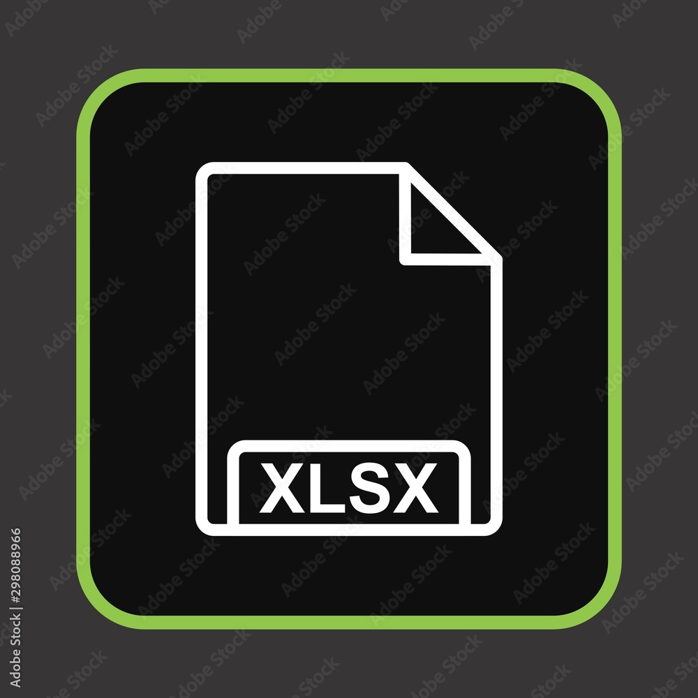 XLSX Icon For Your Design,websites and projects. XLSX Icon For Your Design,websites and projects.