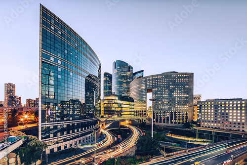 La Defense, business district in Paris © Stockbym