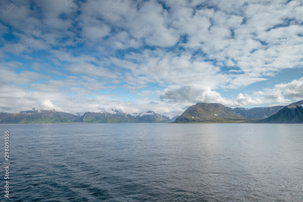 fjord landscape at Nusvag cape, Norway