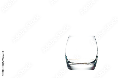 Whisky glass isolate on white,