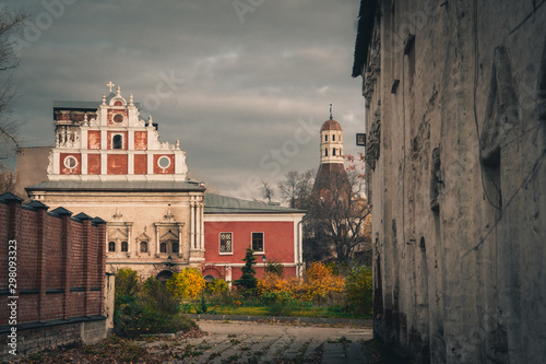 Western facade of the refectory at Simonov Monastery, Moscow, Russia photo