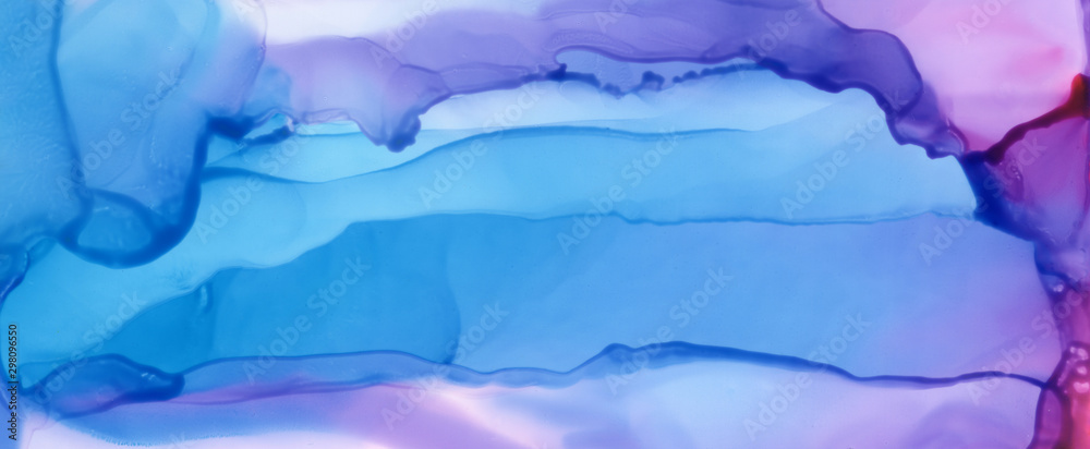 Art Abstract blue paint blots background. Alcohol ink colors. Marble texture. Horizontal long banner.. Art Abstract blue paint blots background. Alcohol ink colors. Marble texture. Horizontal long banner..