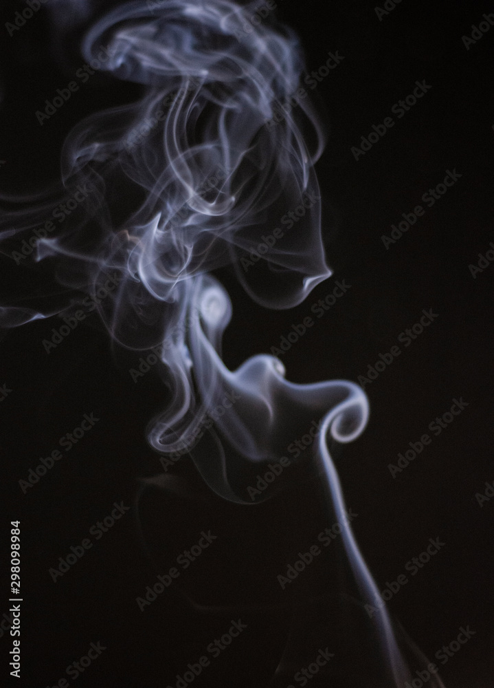 smoke on black background smoke on black background