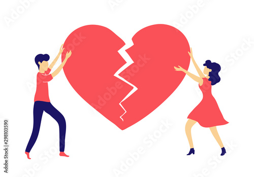 A married couple restores a broken heart. Family psychologist and husband-wife conflict