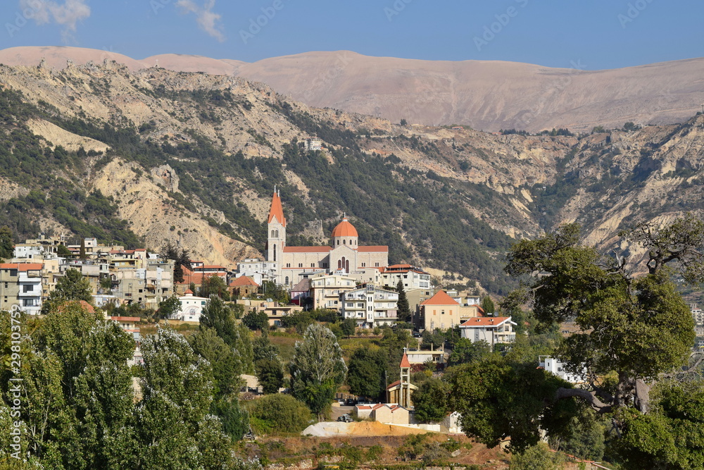 View of Bsharri, Lebanon