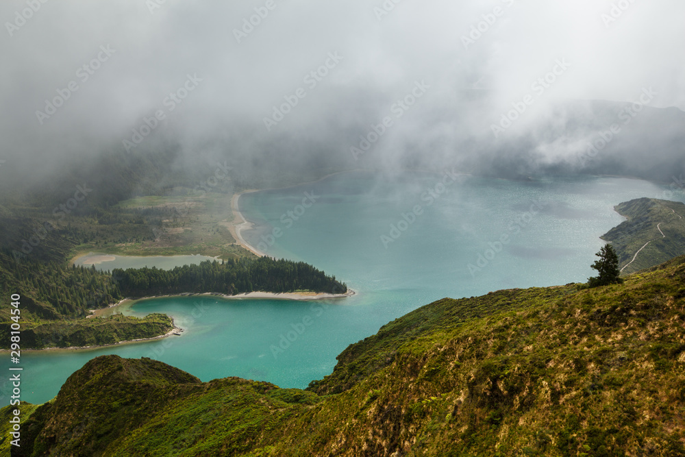 Fototapeta premium Lagoa do Fogo, Sao Miguel, Azores