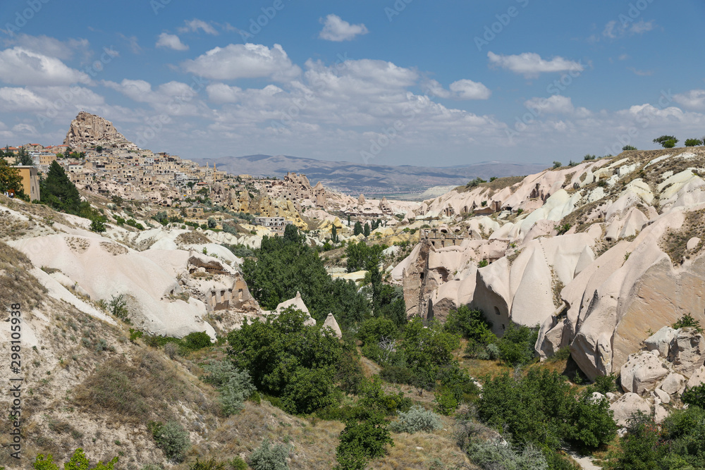 Uchisar Castle in Cappadocia, Nevsehir, Turkey