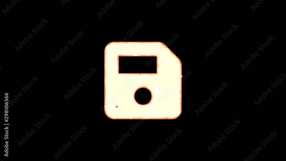 Symbol save burns out of transparency, then burns again. Alpha channel Premultiplied - Matted with color black Symbol save burns out of transparency, then burns again. Alpha channel Premultiplied - Matted with color black
