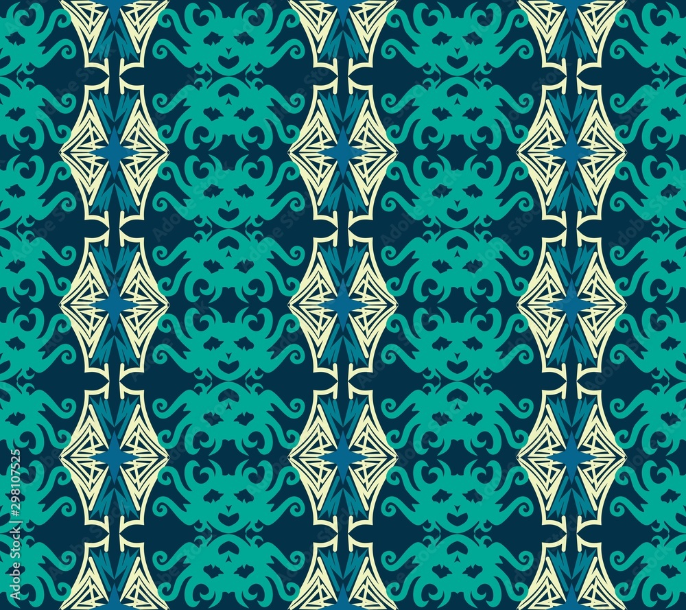 seamless pattern of ethnic pattern. fabric motif design. vector design inspiration. Creative textile for fashion or cloth. batik concept.