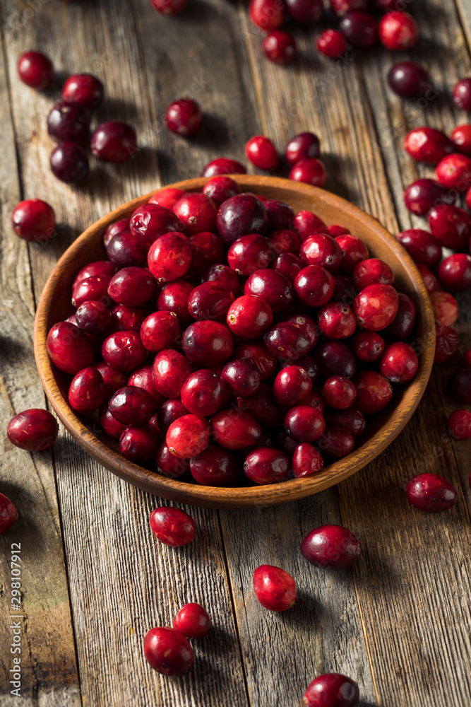 Raw Red Organic Cranberries