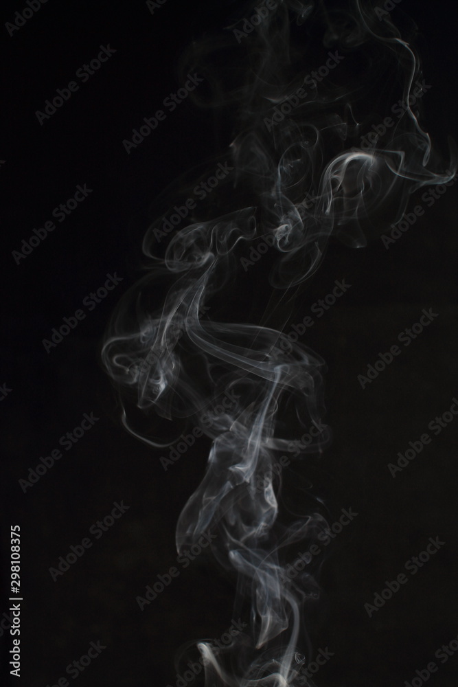 Abstract white smoke texture on black background Abstract white smoke texture on black background