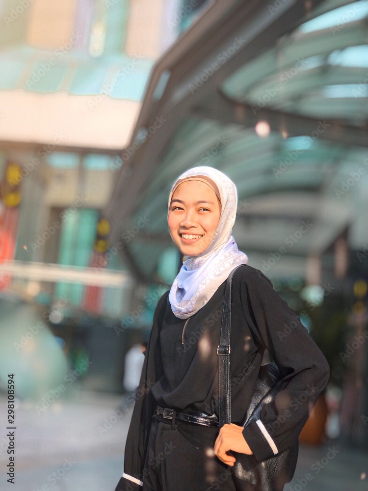 young woman in the city young woman in the city