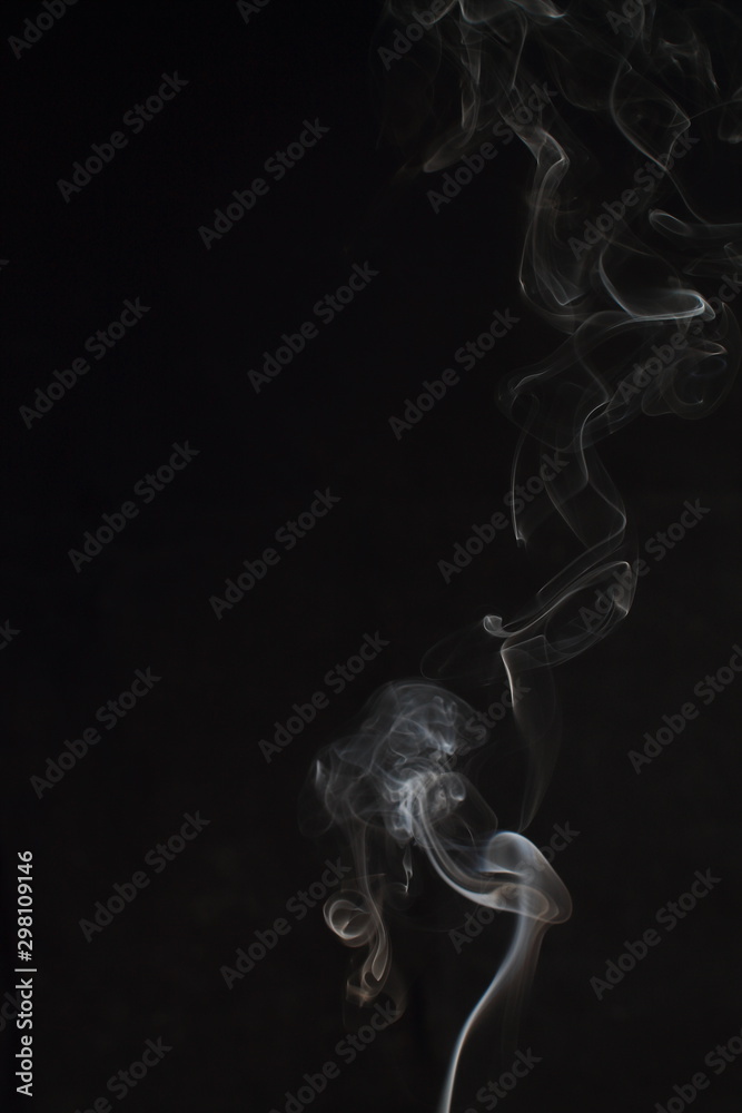 Abstract white smoke texture on black background Abstract white smoke texture on black background