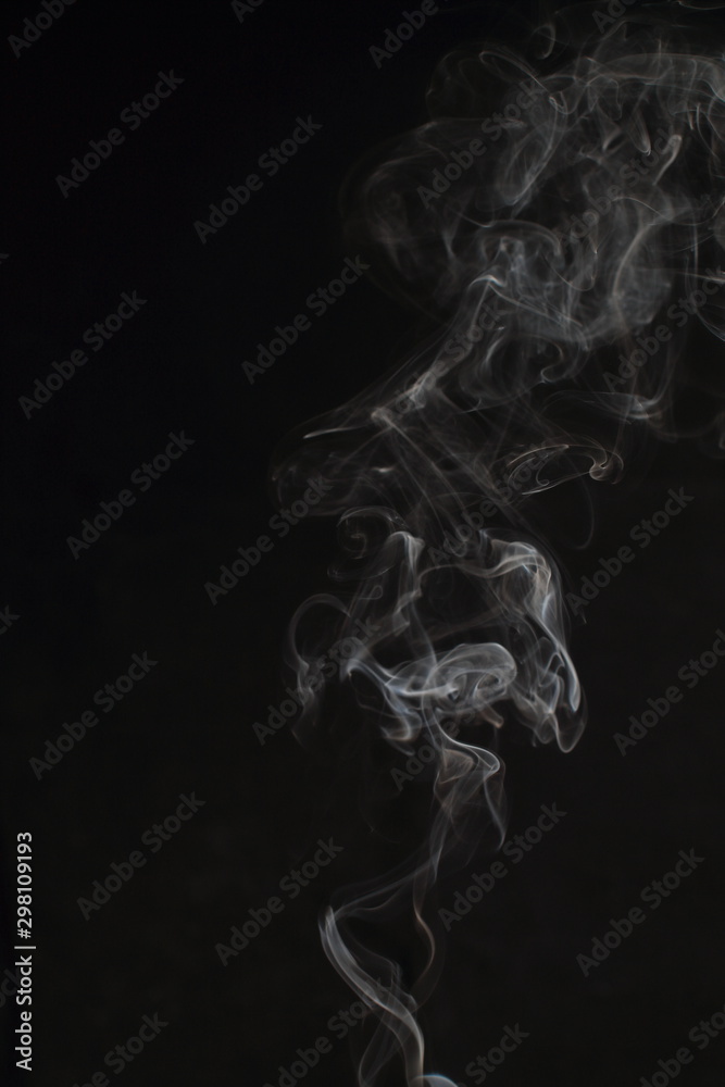 Abstract white smoke texture on black background Abstract white smoke texture on black background