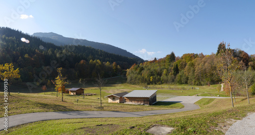 OBERSALZBERG, GERMANY - October 24, 2018: WW2 remains,  Site of the former SS barracks, Hitlers Berghof , Obersalzberg, Berchtesgaden, Germany
