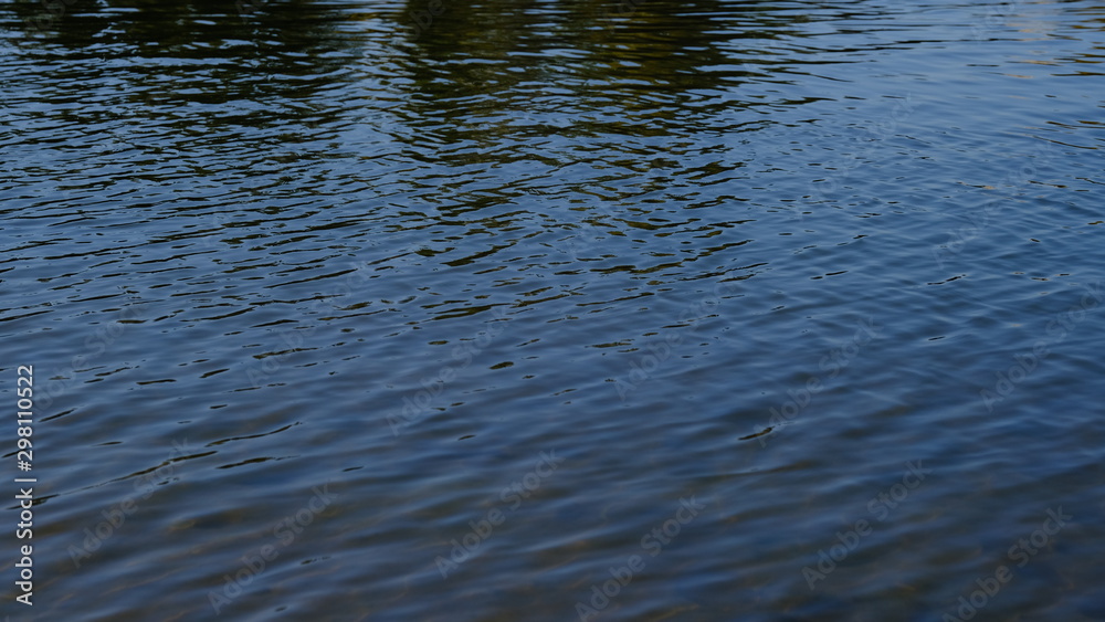 Water surface. Reflection in water. Background for design. River Water surface. Reflection in water. Background for design. River