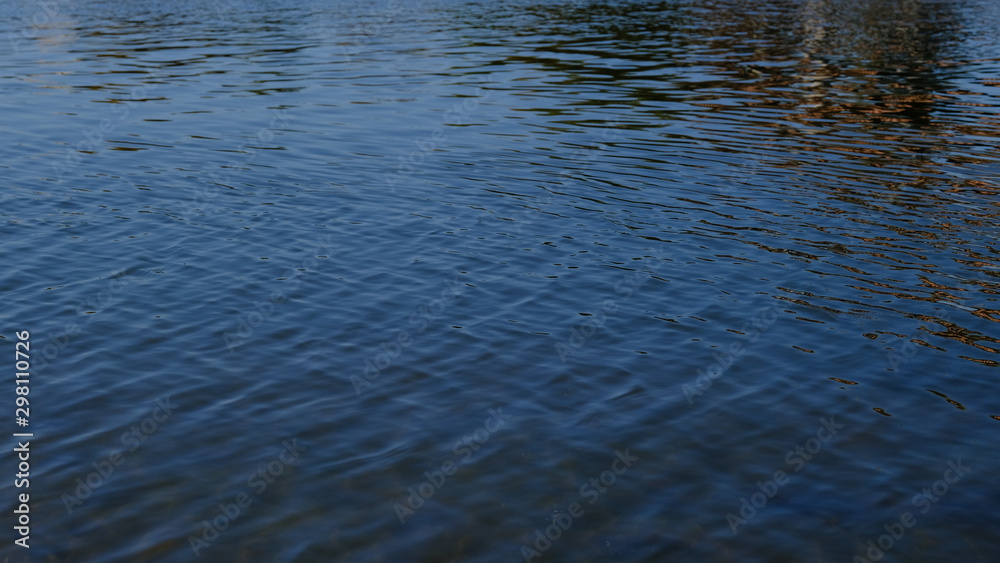 Water surface. Reflection in water. Background for design. River Water surface. Reflection in water. Background for design. River