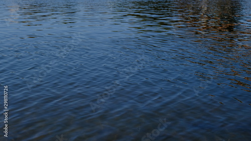  Water surface. Reflection in water. Background for design. River