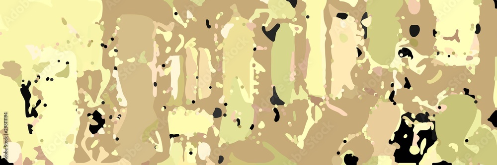 abstract modern art background with shapes and burly wood, black and light golden rod yellow colors