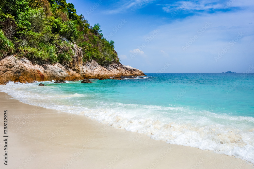 Romantic beach, Perhentian Islands, Terengganu, Malaysia Romantic beach, Perhentian Islands, Terengganu, Malaysia
