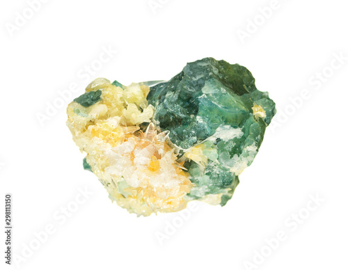 Green-blue apatite gemstone...