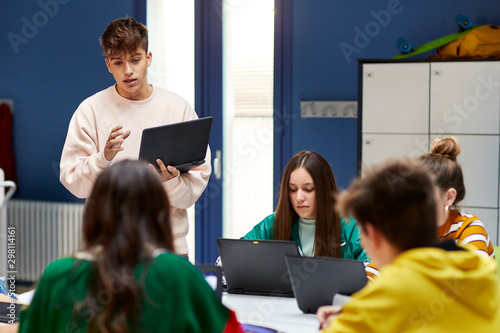 Teenage student's exposition