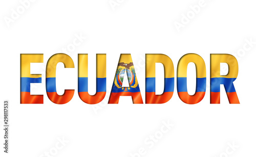 ecuadorian flag text font