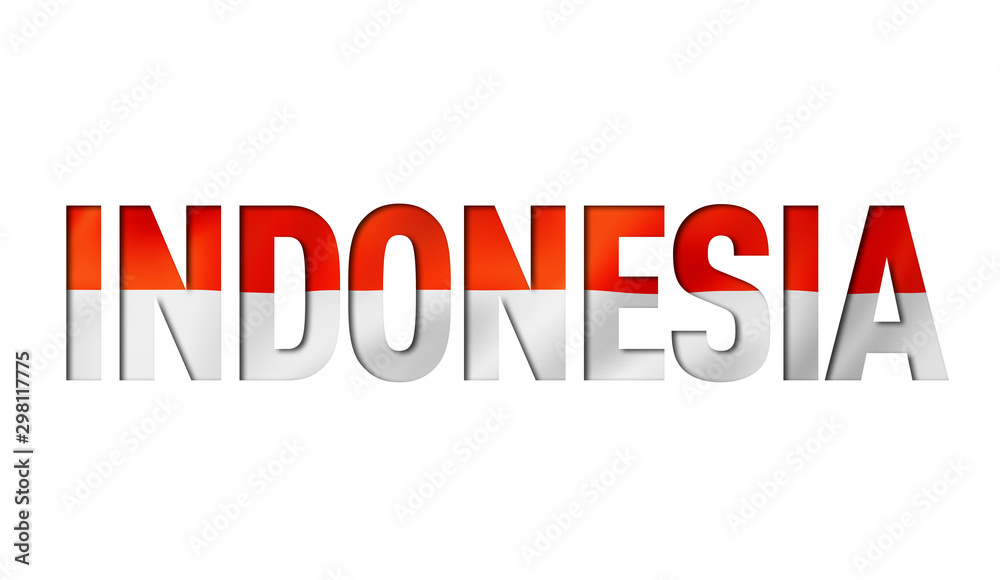 indonesian flag text font