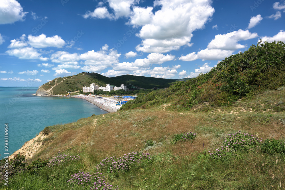Anapa, Sukko, Russia, sea, Black Sea, nature reserve, water area, Utrish, Caucasus, clouds, sky, beach, mountains, summer, ascent, hiking, travel Anapa, Sukko, Russia, sea, Black Sea, nature reserve, water area, Utrish, Caucasus, clouds, sky, beach, mountains, summer, ascent, hiking, travel