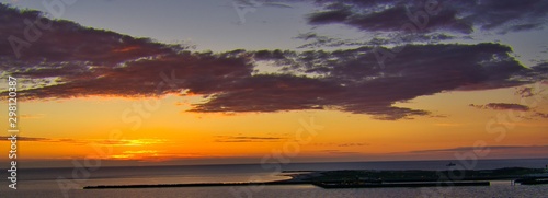 Heligoland - island dune - sunrise