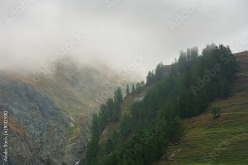 Beautiful scenery from the Italian Alps with picturesque rivers and waterfalls  cliffs and magical mountain valleys