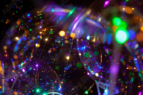 Colorful light bokeh abstract background © marbenzu