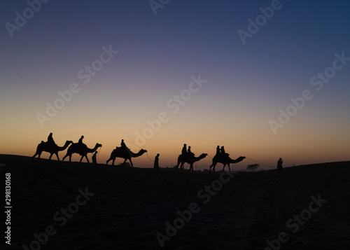 Camel safari, Sam dunes