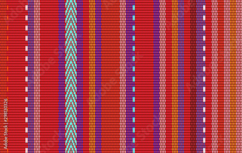 Blanket stripes seamless vector pattern. Background for Cinco de Mayo party decor or ethnic mexican fabric pattern with colorful stripes. Serape design.