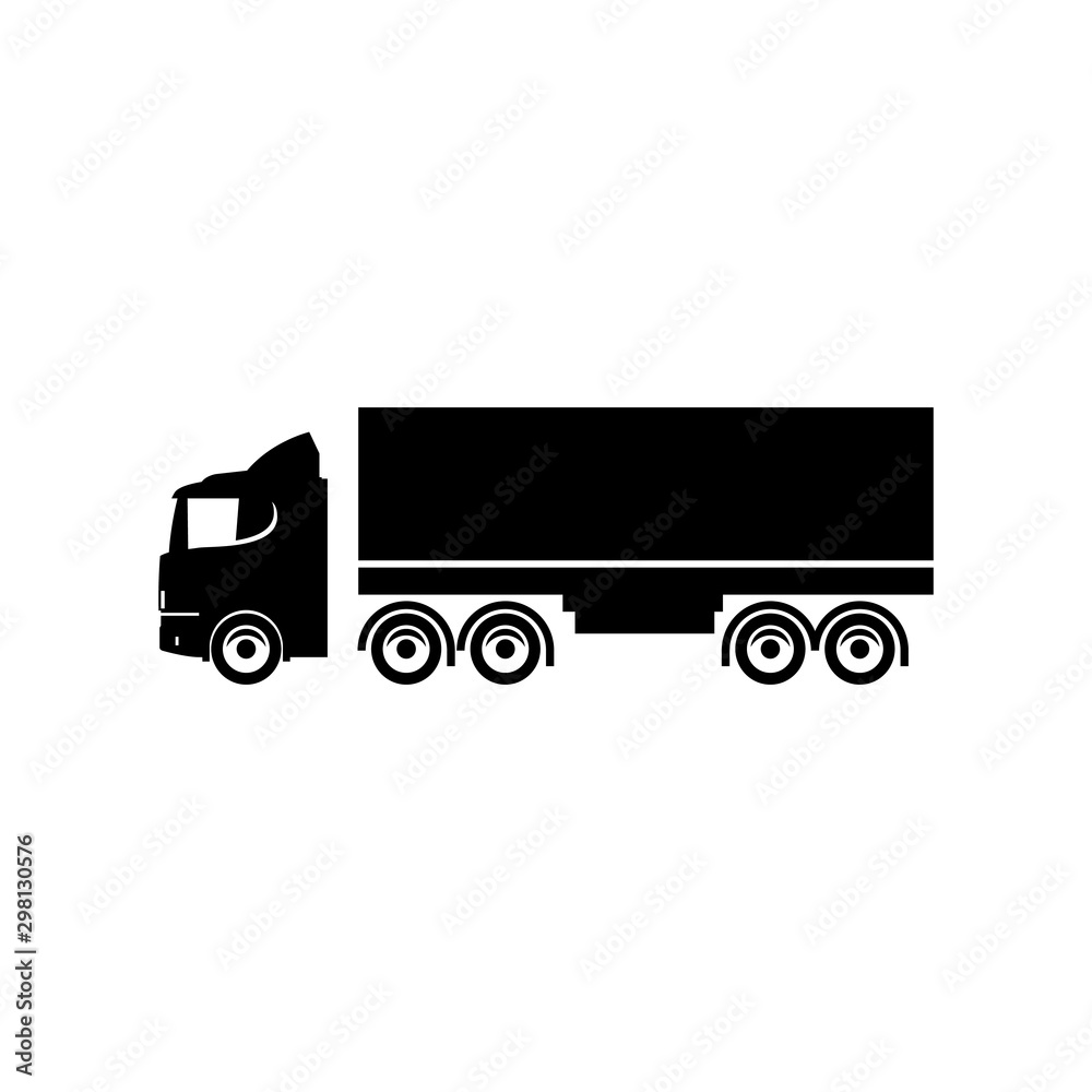 Delivery Truck icon on white background. Vector illustration. Delivery Truck icon on white background. Vector illustration.