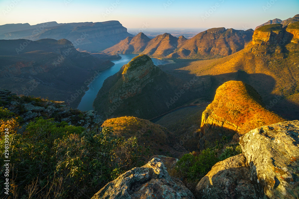 three rondavels and blyde river canyon at sunset, south africa 40
