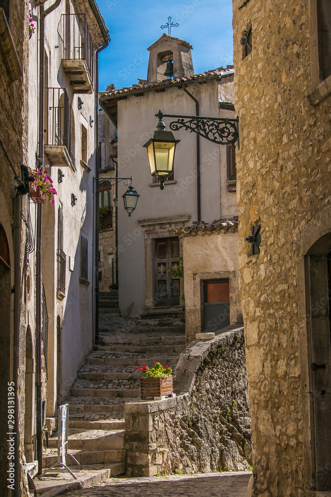 Barrea is a small village in Abruzzo, perched on a rocky mountain spur