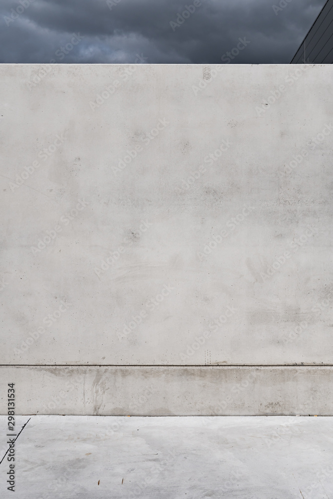 Fototapeta premium Cement wall and floor. Gray Concrete background texture