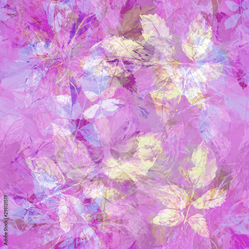 Watercolor seamless pattern. Illustration. Flowers