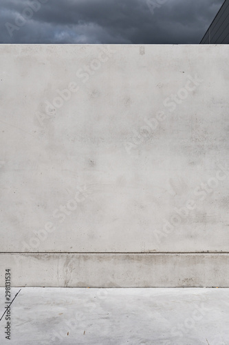 Cement wall and floor. Gray Concrete background texture