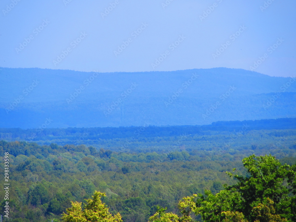 Obraz premium Blue mountains of the Urals