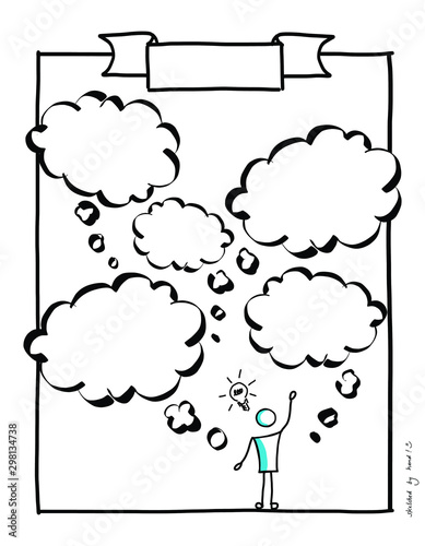 SketchNote Templates Doodles handsketched for your Buisiness Presentation