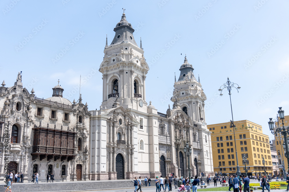 principal church of the city of Lima Peru