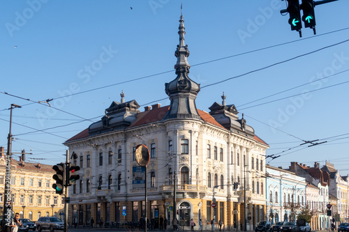 Cluj Napoca, Romania - 22 Oct, 2019: Babos Palace in Cluj-Napoca, Romania photo