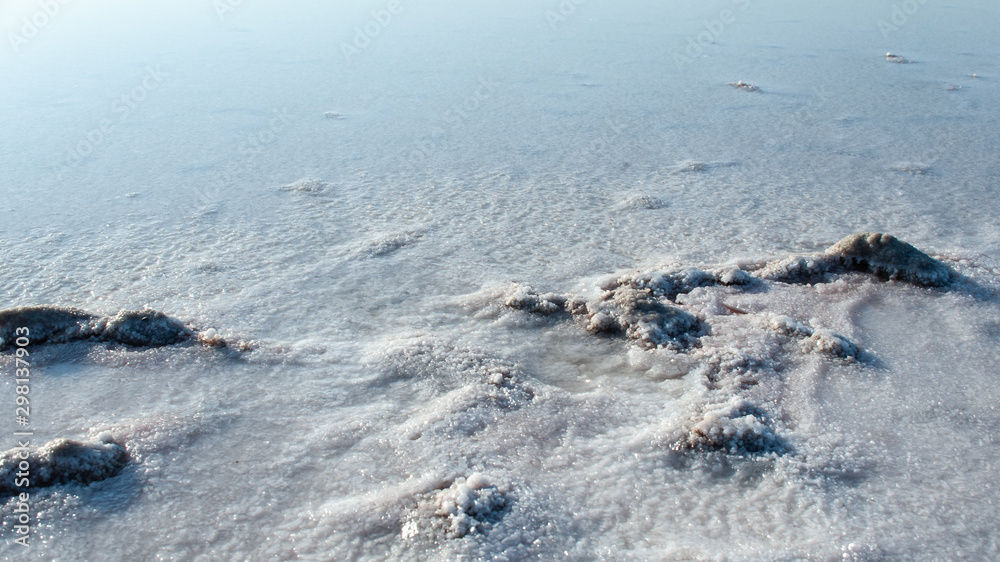 Salt lake Crimea autumn. autumn in the Crimea. Salt and texture. Salt crystal. Salt lake Crimea autumn. autumn in the Crimea. Salt and texture. Salt crystal.