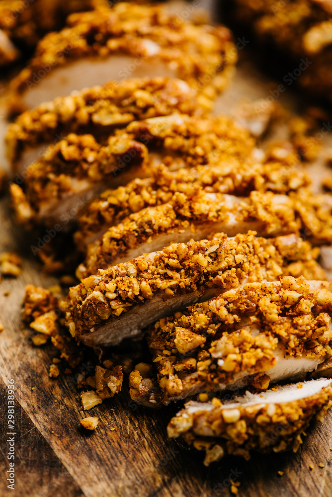 Cooked Pecan Crusted Chicken Cooked Pecan Crusted Chicken