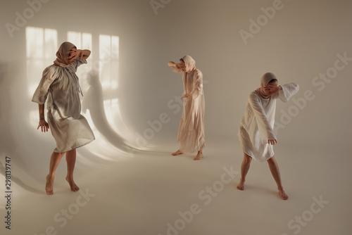 Insane essences of woman in dress