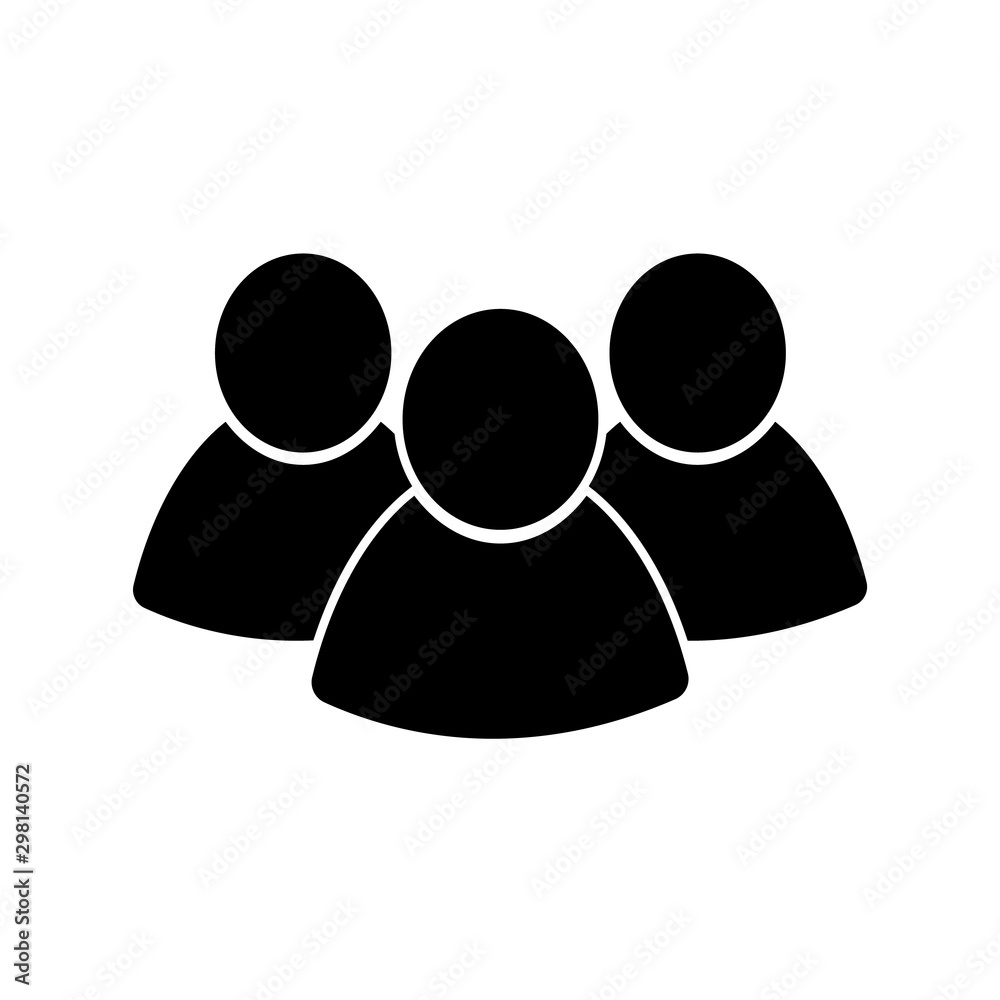 People icon, logo isolated on white background People icon, logo isolated on white background