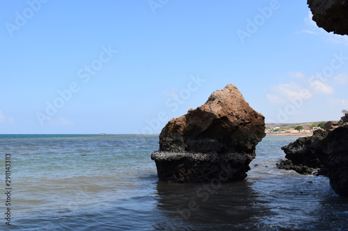 rocks and sea